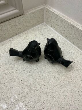 Hobby Lobby Pair of Black Decorative Bird Figurines